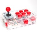 Clear BASIC Arcade Controller Kit for Raspberry Pi - Cherry Red