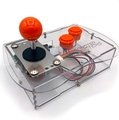 Clear Mini Monster Retro Gaming Joystick Kit - Electric Orange