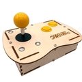 Plywood Mini Monster Retro Gaming Joystick Kit - Mellow Yellow
