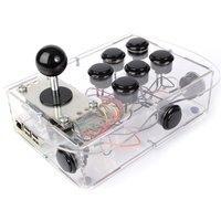 Clear Deluxe Arcade Controller Kit for Raspberry Pi - Stealth Black