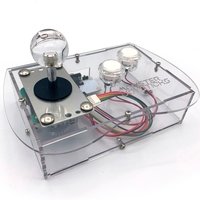 Clear Mini Monster Retro Gaming Joystick Kit - Crystal Clear