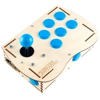 Plywood Deluxe Arcade Controller Kit for Raspberry Pi - Ice Blue