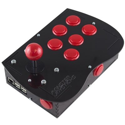 Deluxe Arcade Controller Kit for Raspberry Pi - Cherry Red