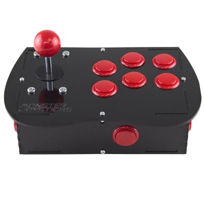 Deluxe Arcade Controller Kit For Raspberry Pi Cherry Red